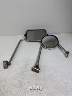 67-72 Ford F-250 F-350 Truck Stainless Steel West Coast JR SR Side Mirrors 3 Leg