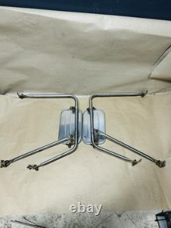 67-72 Ford F-250 F-350 Truck Stainless Steel West Coast JR SR Side Mirrors 3 Leg