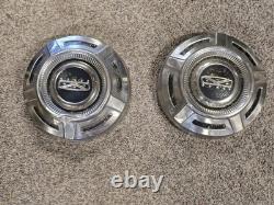 67 77 Ford Truck F250 Dogdish Hubcaps Stainless 12 Inch Pair