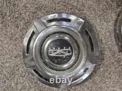 67 77 Ford Truck F250 Dogdish Hubcaps Stainless 12 Inch Pair