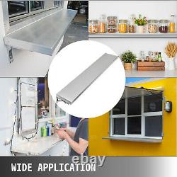 6FT Shelf for Concession Window Food Truck Restaurant Wall Shelf Stainless Steel