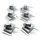 6pcs Stainless Steel Folding T Handle Lock For Truck Tool Box Trailer Camper Van