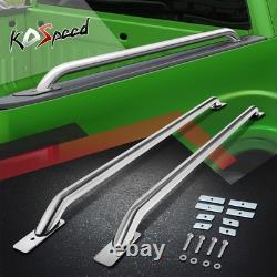 71.2 L Stainless Steel Truck Side Rail Bars for 99-07 Silverado Sierra 6.5' Bed