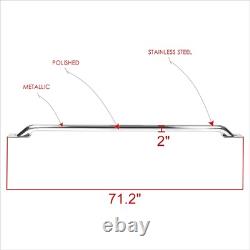 71.2 L Stainless Steel Truck Side Rail Bars for 99-07 Silverado Sierra 6.5' Bed