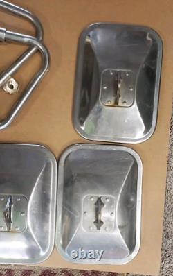 73 77 Ford Truck F150 F250 Tow Mirrors Stainless Oem Ford Script Repair Parts