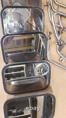 73 77 Ford Truck F150 F250 Tow Mirrors Stainless Oem Ford Script Repair Parts