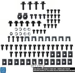 73-80 Chevy GMC Truck Front End Sheet Metal Bolt Kit Stainless Steel Black Oxide