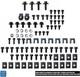 73-80 Chevy Gmc Truck Front End Sheet Metal Bolt Kit Stainless Steel Black Oxide