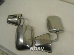 73-87 Chevy GMC Truck GM OEM EXTENDING TOW MIRRORS STAINLESS DOOR MIRRORS LH RH