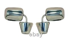 73-91 Chevy Truck Pickup C10 C20 K10 K20 Stainless Steel Door Mirrors Pair Lh&rh