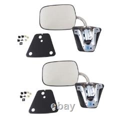 73-91 Chevy Truck Pickup C10 C20 K10 K20 Stainless Steel Door Mirrors Pair Lh&rh