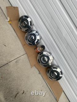 78-91 Ford Truck Dog Dish HUB CAPS 12 Set of 4 withDeep Rears 3/4 ton F250 16