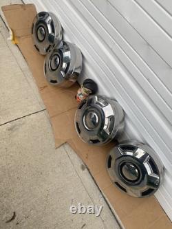78-91 Ford Truck Dog Dish HUB CAPS 12 Set of 4 withDeep Rears 3/4 ton F250 16
