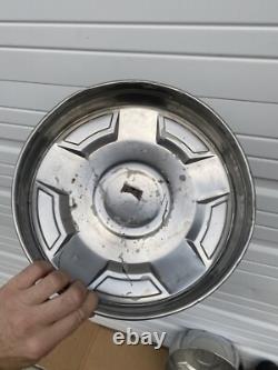 78-91 Ford Truck Dog Dish HUB CAPS 12 Set of 4 withDeep Rears 3/4 ton F250 16