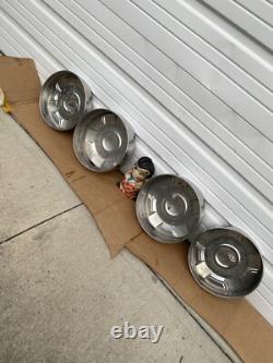 78-91 Ford Truck Dog Dish HUB CAPS 12 Set of 4 withDeep Rears 3/4 ton F250 16