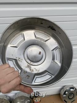 78-91 Ford Truck Dog Dish HUB CAPS 12 Set of 4 withDeep Rears 3/4 ton F250 16