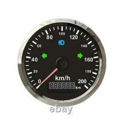 85mm GPS speedometer 200km/h Odometer For Car Truck SUV ATV Motorcycle Boat