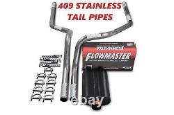 87-97 Ford F-150 Truck Stainless 2.5 Dual Exhaust Kit Flowmaster Super 40