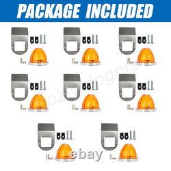 8 For Truck Universal Watermelon Light Under Glow Frame Bracket Stainless Steel