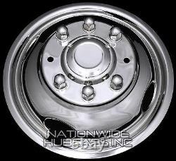 99-02 FORD F350 16 Dually Stainless Steel Wheel Simulators Rim Liner Covers F9