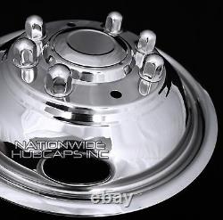 99-02 FORD F350 16 Dually Stainless Steel Wheel Simulators Rim Liner Covers F9