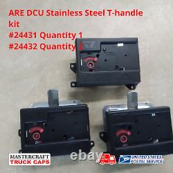 ARE DCU Truck Cap Stainless Steel Folding T-handle of 3 Part #24431 & #24432