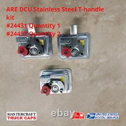 ARE DCU Truck Cap Stainless Steel Folding T-handle of 3 Part #24431 & #24432