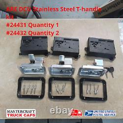 ARE DCU Truck Cap Stainless Steel Folding T-handle of 3 Part #24431 & #24432