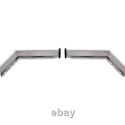 Angled Spring Loaded Mud Flap Hanger Kit Universal Semi-Truck (Stainless Steel)