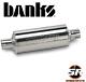 Banks Stainless Steel 3 Inlet & Outlet Exhaust Muffler For Chevy & Ford Trucks