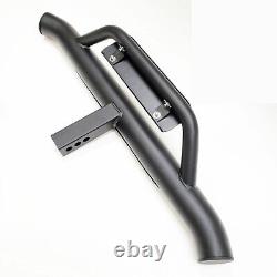 Black Heavy Duty Steel Tow Hitch Step Bar 2 Receiver Trailer with Drop Step 36L