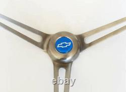 Blazer C10 C20 C30 Truck Grant Wood Steering Wheel 15 Blue Bowtie Center Cap