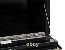 Buyers Product 14x16x30 Black Steel Truck Box with Stainless Steel Door