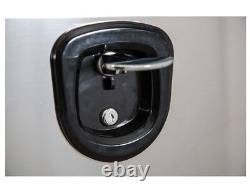Buyers Product 14x16x30 Black Steel Truck Box with Stainless Steel Door