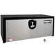 Buyers Product 14x16x36 Black Steel Truck Box With Stainless Steel Door