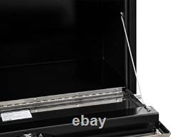 Buyers Product 14x16x36 Black Steel Truck Box with Stainless Steel Door