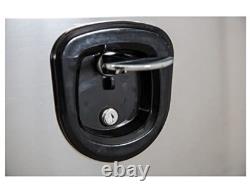 Buyers Product 14x16x36 Black Steel Truck Box with Stainless Steel Door