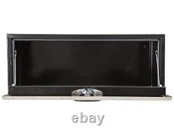 Buyers Product 14x16x36 Black Steel Truck Box with Stainless Steel Door