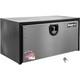 Buyers Product 18x18x24 Black Steel Truck Box With Stainless Steel Door