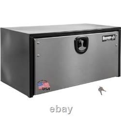Buyers Product 18x18x30 Black Steel Truck Box with Stainless Steel Door