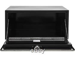 Buyers Product 18x18x36 Black Steel Truck Box with Stainless Steel Door