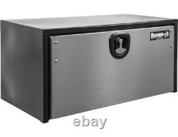 Buyers Product 18x18x36 Black Steel Truck Box with Stainless Steel Door