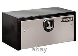 Buyers Product 24X24X30 Black Steel Truck Box with Stainless Steel Door