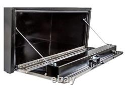 Buyers Product 24X24X30 Black Steel Truck Box with Stainless Steel Door