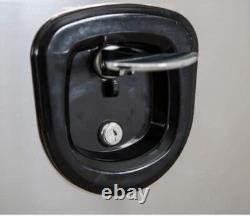 Buyers Product 24X24X30 Black Steel Truck Box with Stainless Steel Door