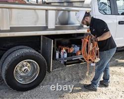 Buyers Product 24X24X30 Black Steel Truck Box with Stainless Steel Door