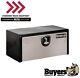 Buyers Products 1702700, 18x18x24 Black Steel Truck Box With Stainless Door