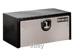 Buyers Products 1702700, 18x18x24 Black Steel Truck Box with Stainless Door