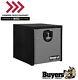 Buyers Products 1702965, 18x18x18 Black Steel Truck Box With Stainless Door