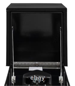 Buyers Products 1702965, 18x18x18 Black Steel Truck Box with Stainless Door